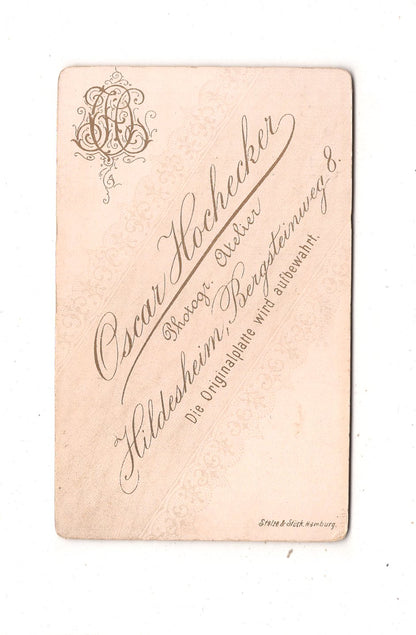 Fotografie Feines Paar - Hildesheim 1880er / CDV L1-37