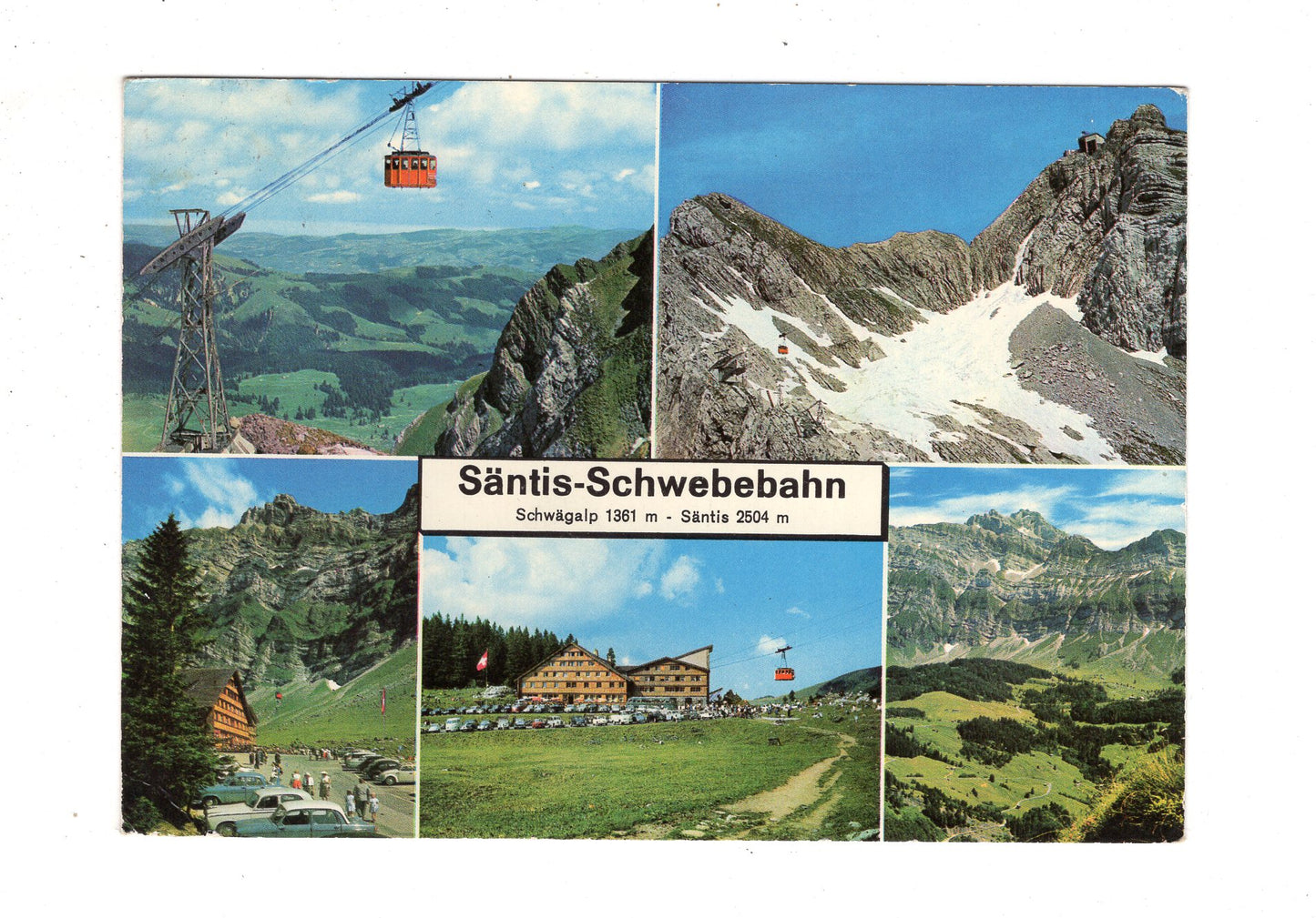 Ansichtskarte Säntis-Schwebebahn / Schweiz