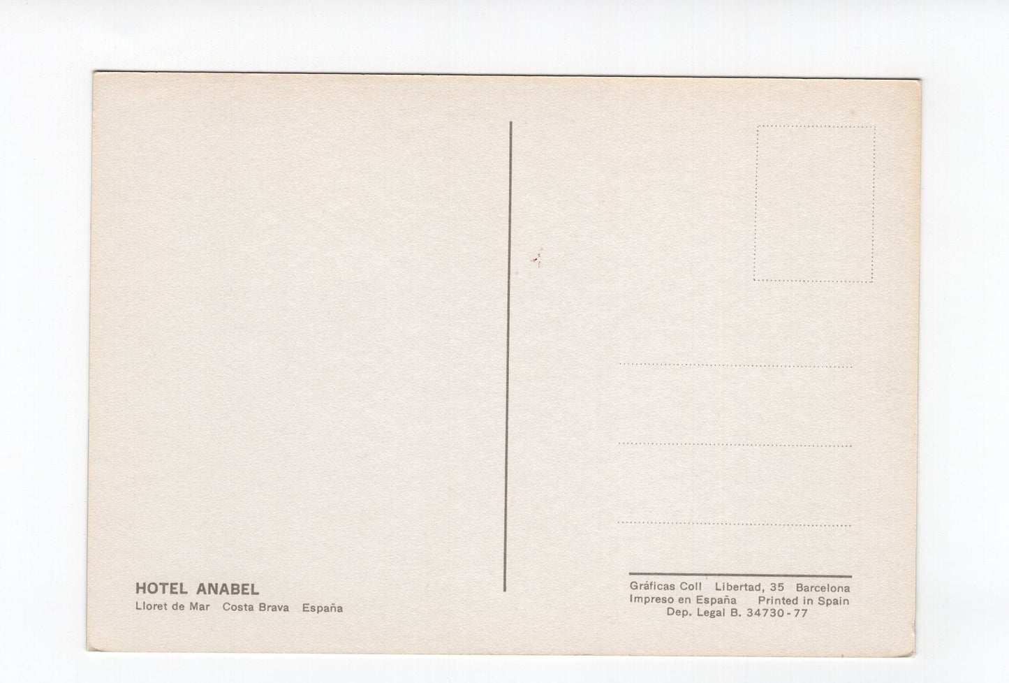 Ansichtskarte Lloret de Mar / Hotel Anabel / Costa Brava / Spanien