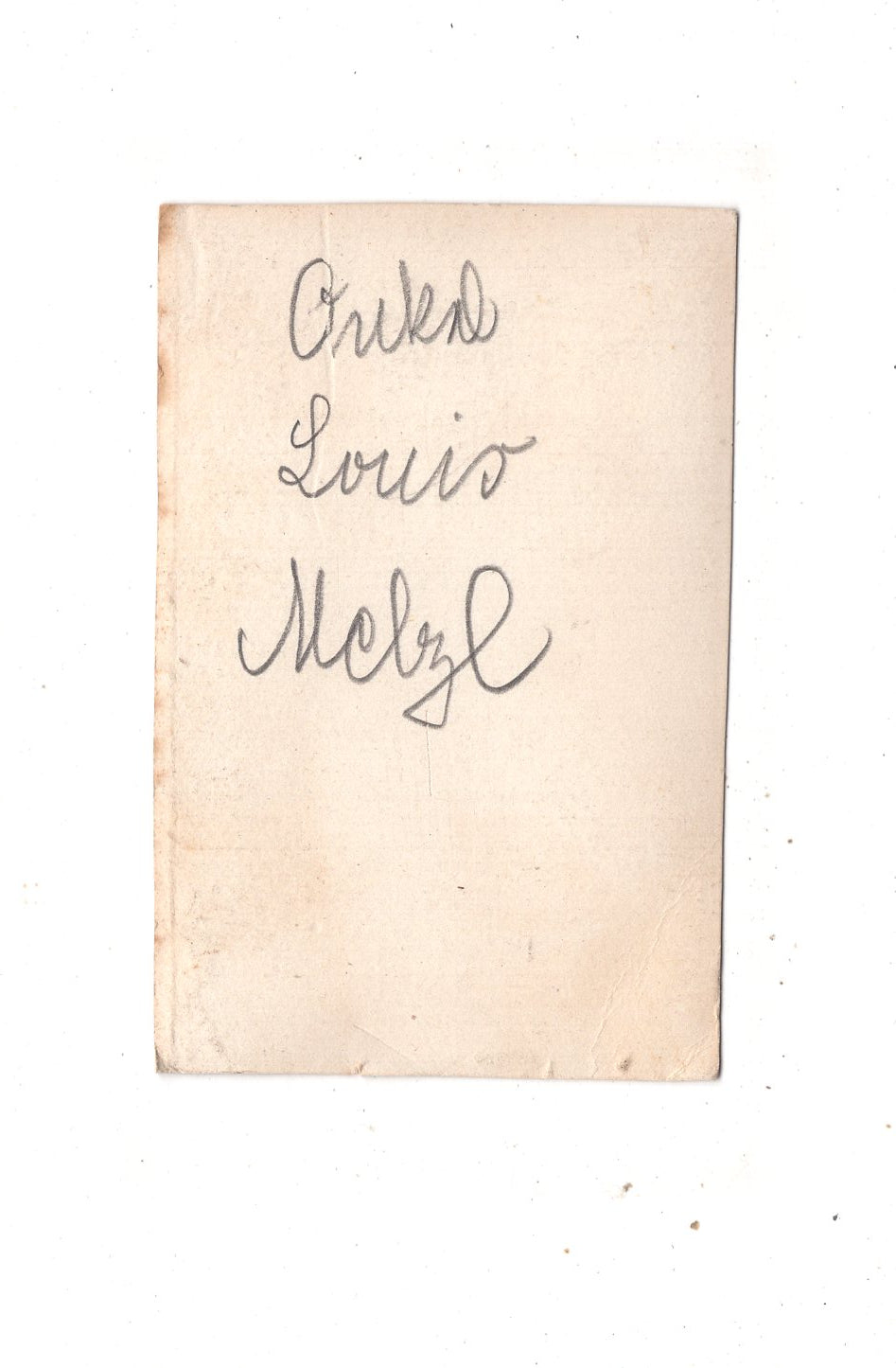 Fotografie Feiner Herr / benannt: Louis Melzl - unbekannter Ort 1860er