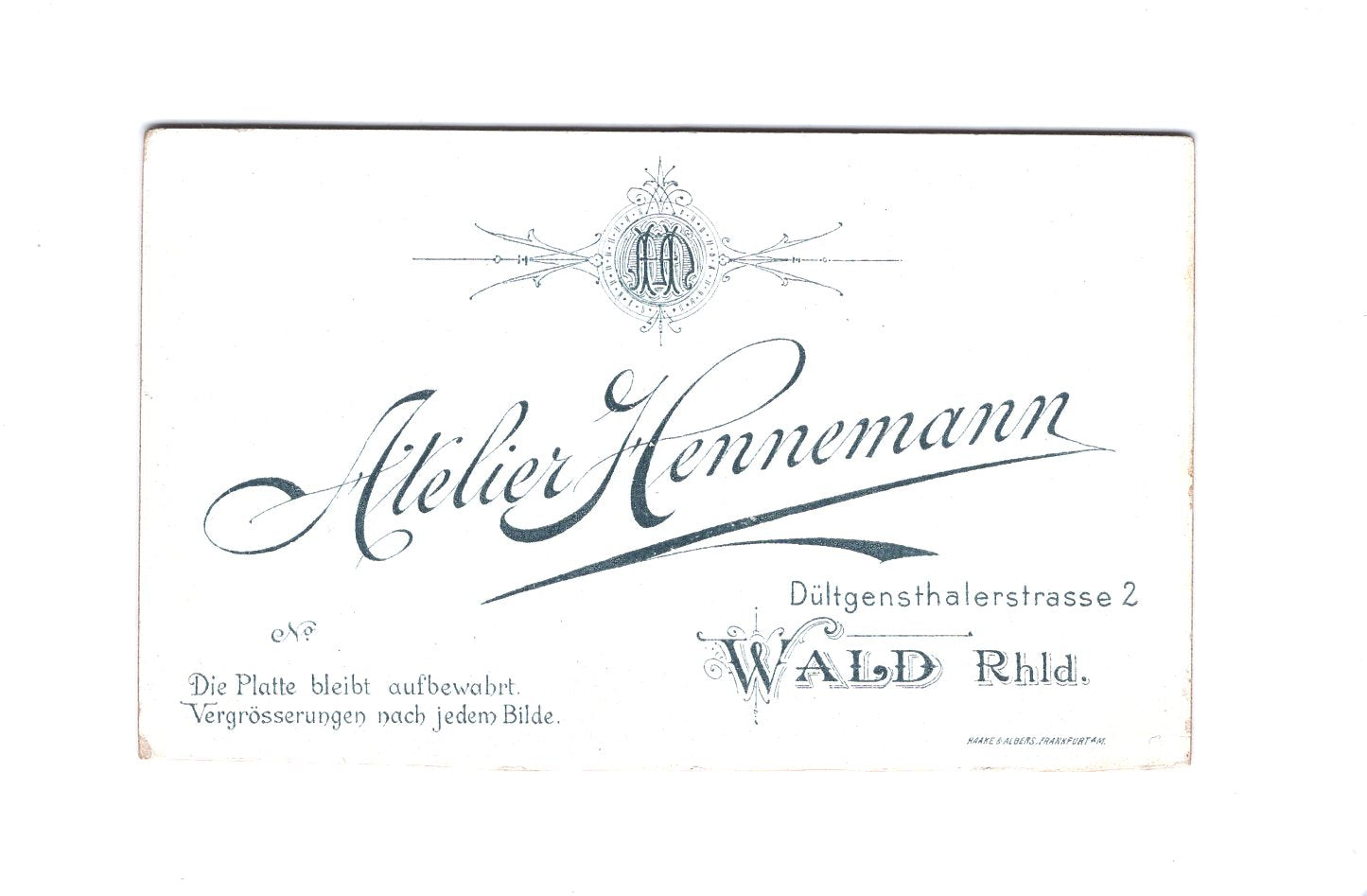 Fotografie Niedliches kleines Mädchen - Wald / Rheinland 1890er