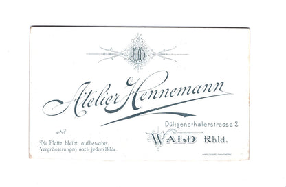 Fotografie Niedliches kleines Mädchen - Wald / Rheinland 1890er