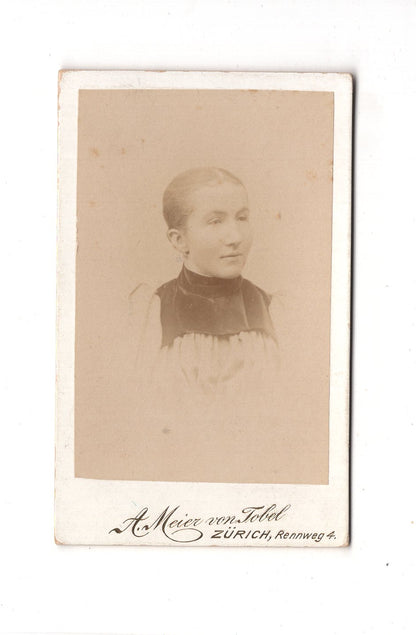 Fotografie Damenportrait - Zürich 1890er / CDV C1-16