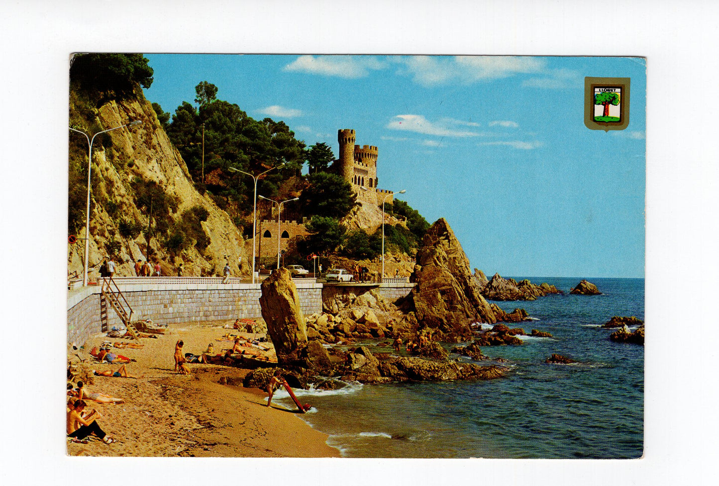 Ansichtskarte Lloret de Mar / Burg und Promenade / Costa Brava / Spanien