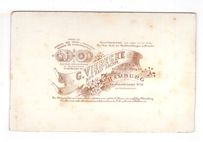 Fotografie Feines Paar - Hamburg 1890er / CAB X-26