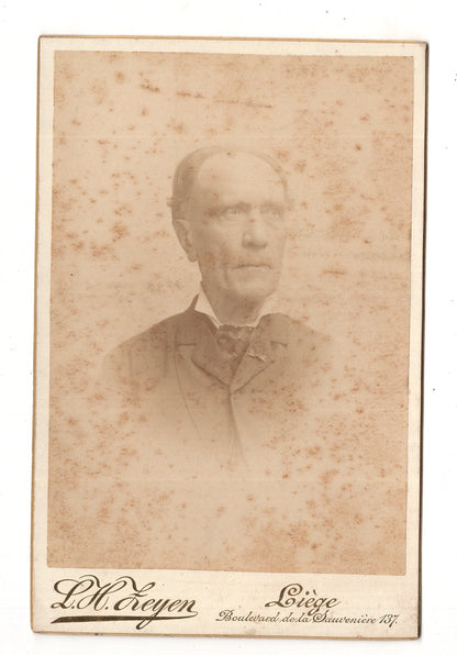 Fotografie Feiner Herr - Liege Lüttich um 1880