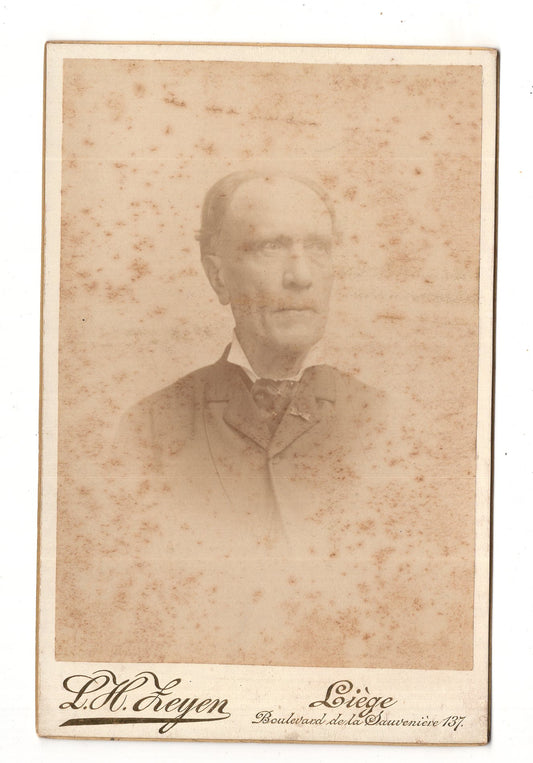 Fotografie Feiner Herr - Liege Lüttich um 1880