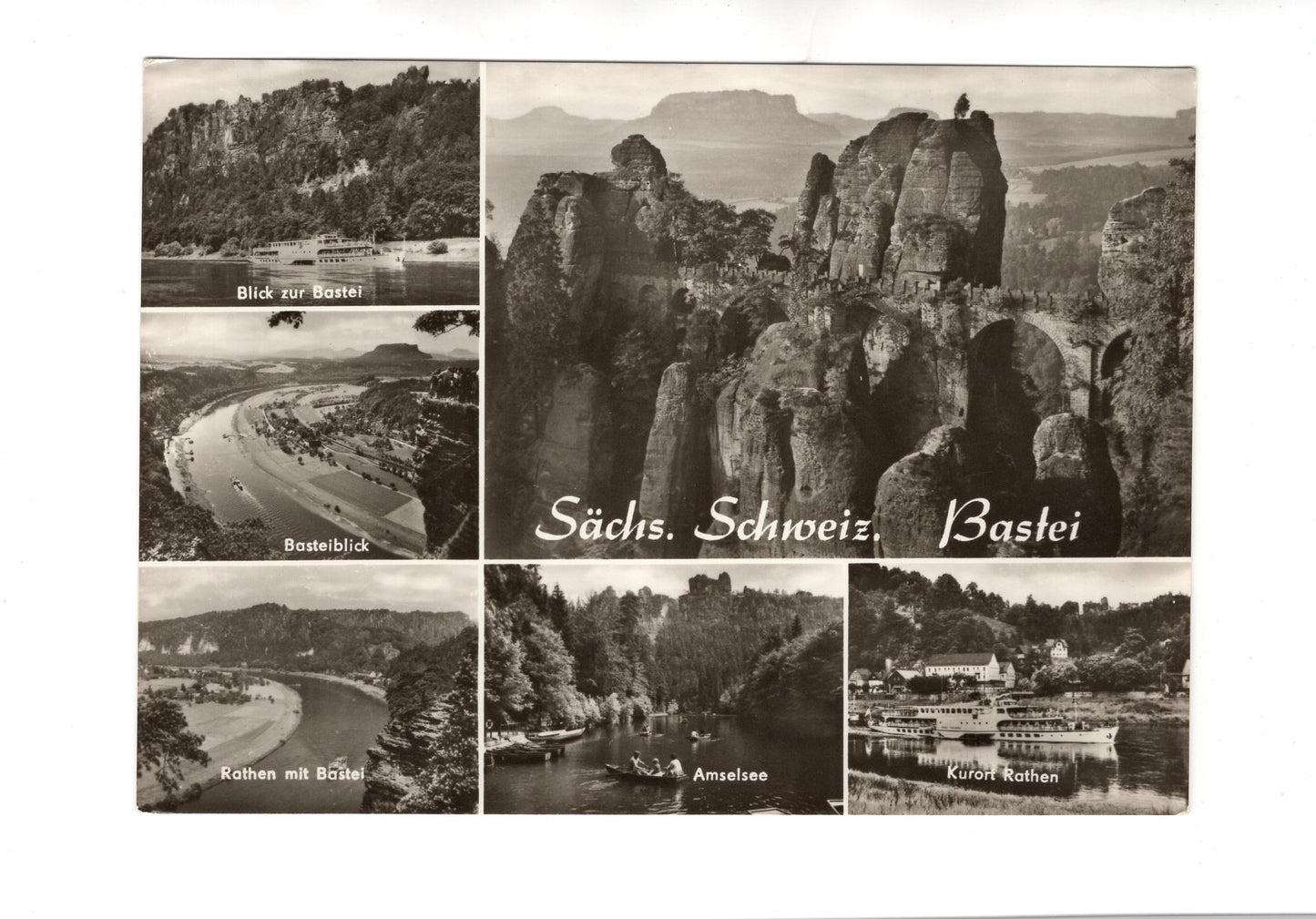 Ansichtskarte Sächsische Schweiz / Bastei / Kurort Rathen +++