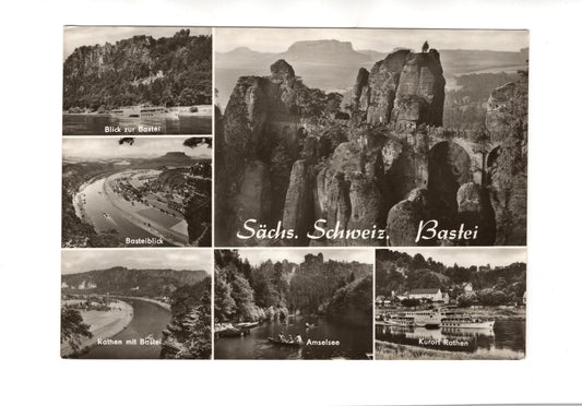 Ansichtskarte Sächsische Schweiz / Bastei / Kurort Rathen +++