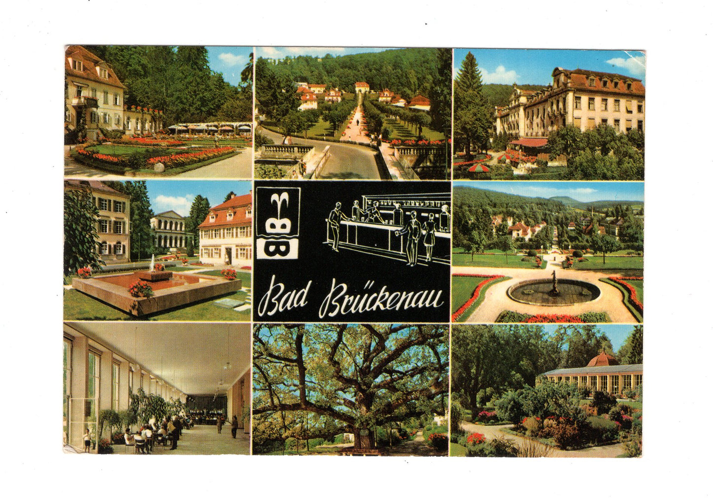 Ansichtskarte Bad Brückenau / Blick von der Sinnbrücke +++