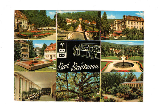 Ansichtskarte Bad Brückenau / Blick von der Sinnbrücke +++