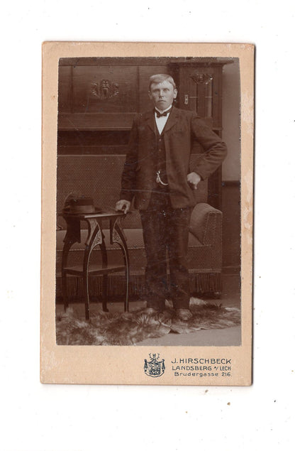 Fotografie Feiner Herr - Landsberg am Lech um 1900