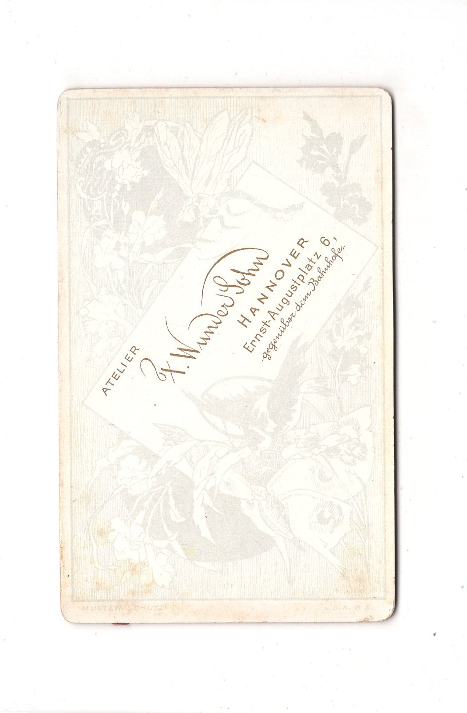 Fotografie Feines junges Mädchen - Hannover 1880er / CDV C1-34