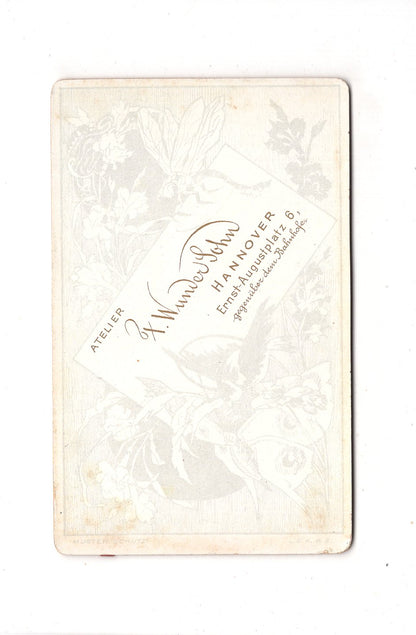 Fotografie Feines junges Mädchen - Hannover 1880er / CDV C1-34