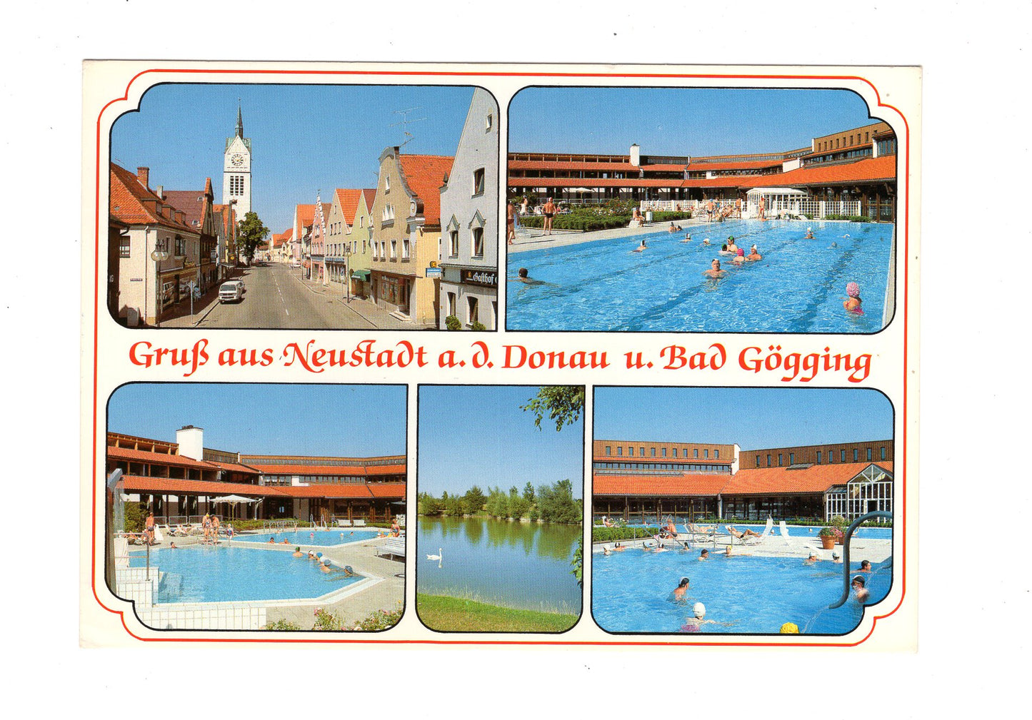 Ansichtskarte Neustadt an der Donau & Bad Gögging