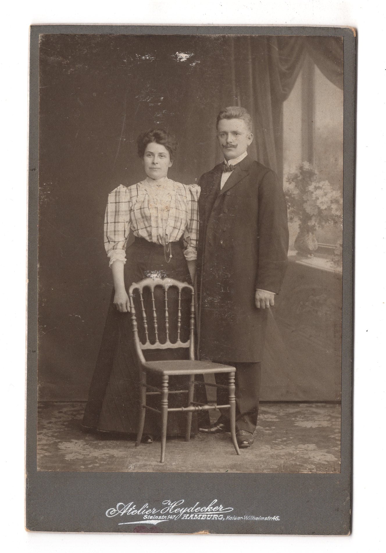 Fotografie Feines Paar - Hamburg 1900er / CAB X-26