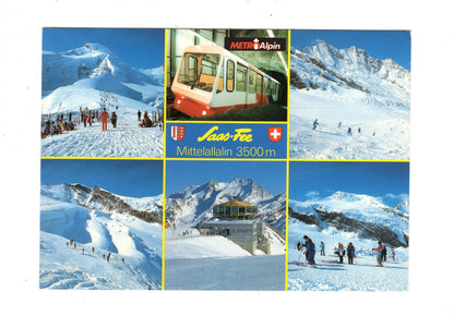 Ansichtskarte Saas-Fee / Mittelallalin / Schweiz