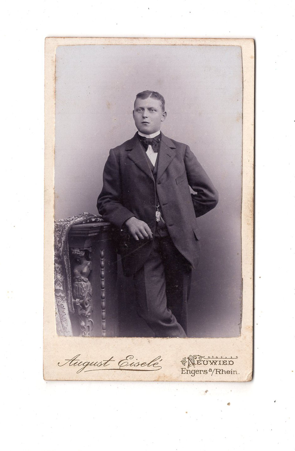 Fotografie Feiner Herr - Neuwied / Engers 1890er