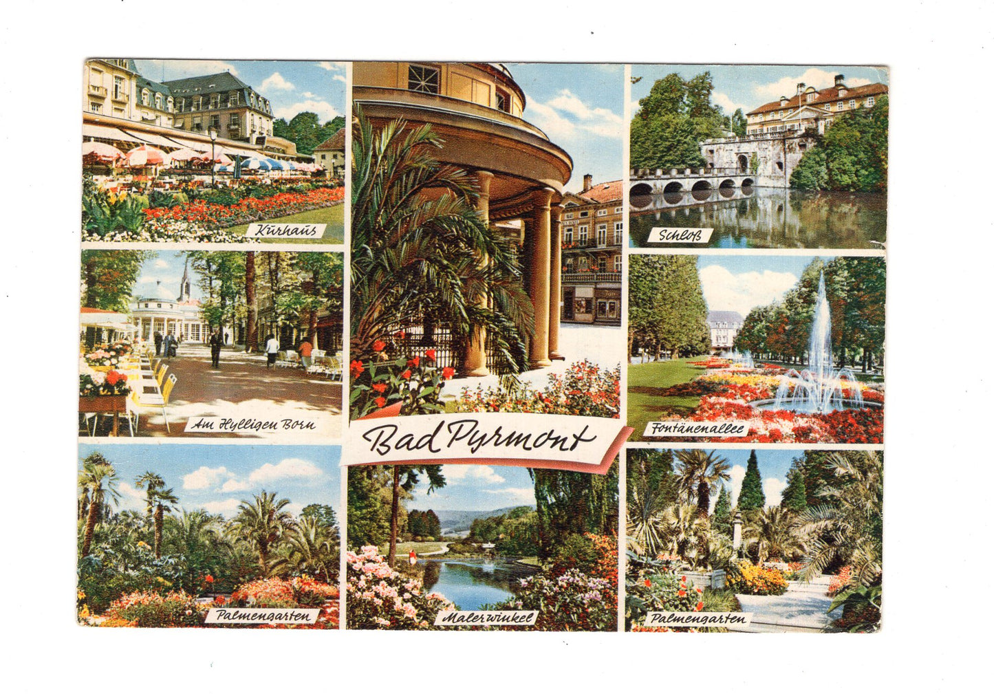 Ansichtskarte Bad Pyrmont / Schloss / Kurhaus +++