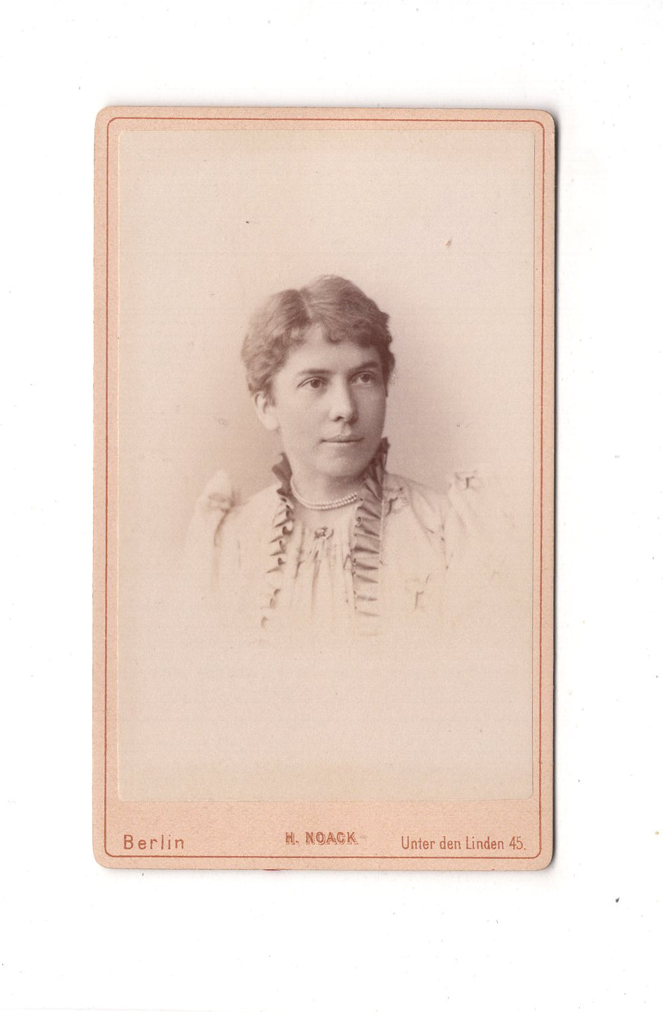 Fotografie Damenportrait - Berlin 1880er / CDV C1-16