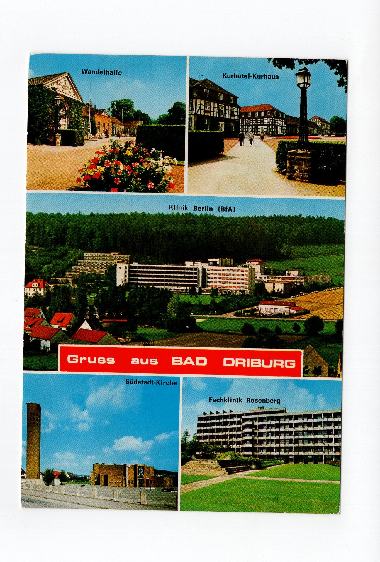 Ansichtskarte Bad Driburg / Klinik Berlin / Wandelhalle +++