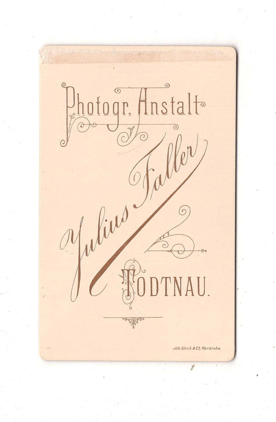 Fotografie Feines junges Mädchen - Todtnau um 1890 / CDV N1-02