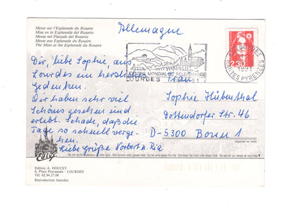 Ansichtskarte Lourdes / Frankreich