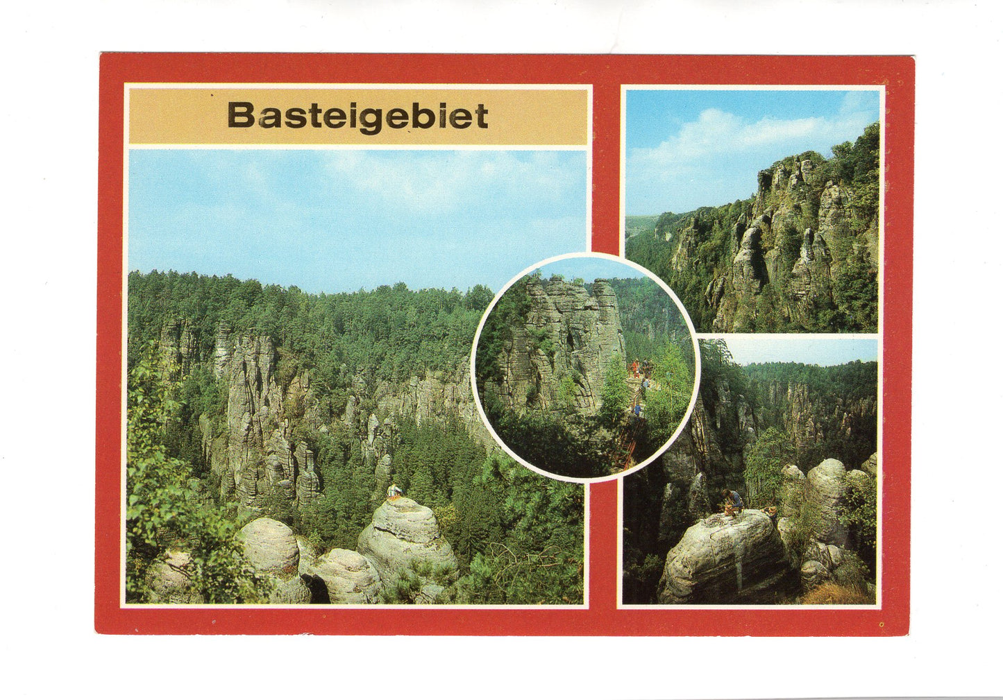 Ansichtskarte Sächsische Schweiz / Basteigebiet