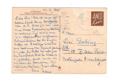 Ansichtskarte München / Hofgarten und Theatinerkirche / G1-52