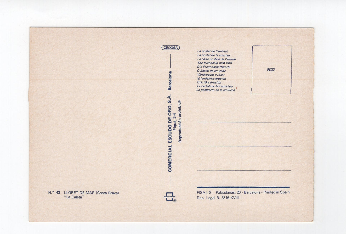 Ansichtskarte Lloret de Mar / La Caleta / Costa Brava / Spanien