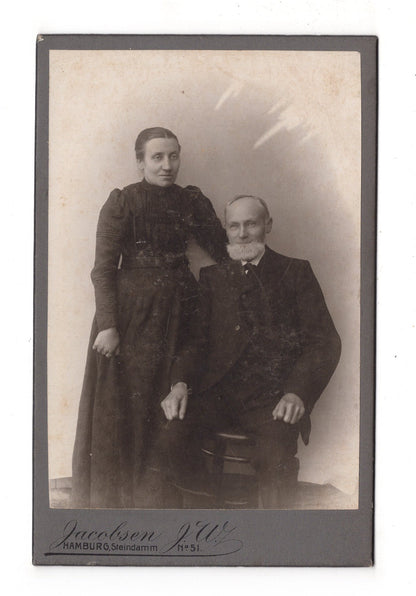 Fotografie Feines Paar - Hamburg 1900er / CAB X-26