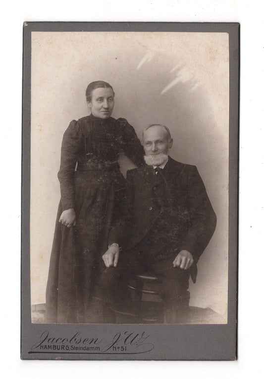 Fotografie Feines Paar - Hamburg 1900er / CAB X-26
