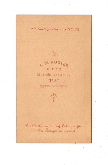 Fotografie Mann in Arbeitskleidung ? - Wien um 1870