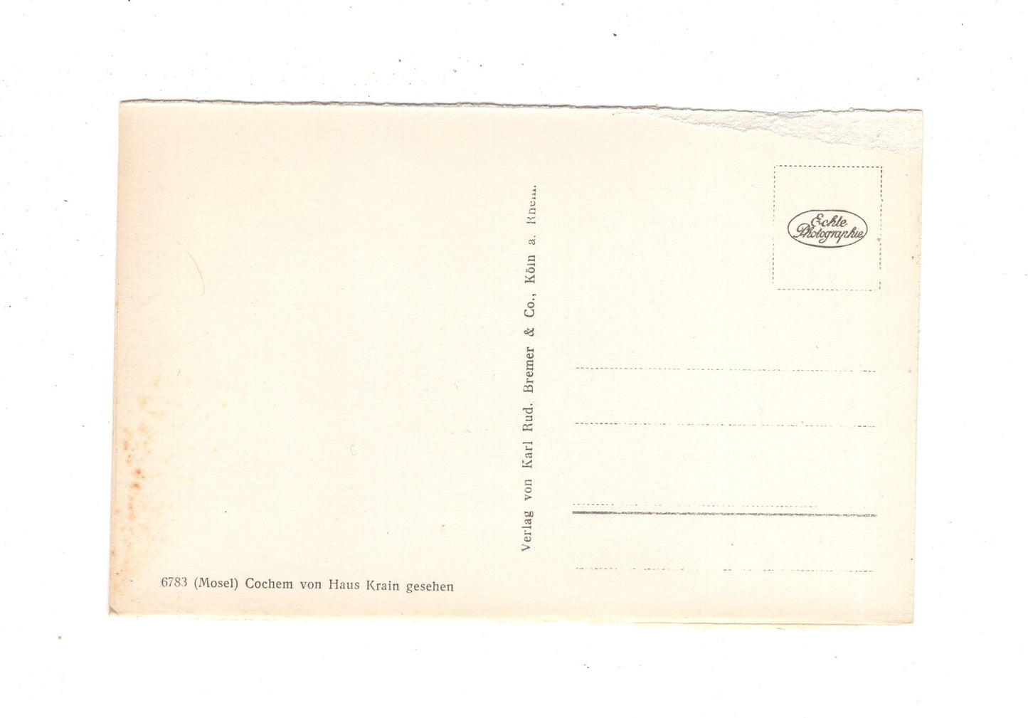 Ansichtskarte Cochem an der Mosel von Haus Krain gesehen / M1-57