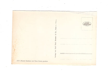 Ansichtskarte Cochem an der Mosel von Haus Krain gesehen / M1-57