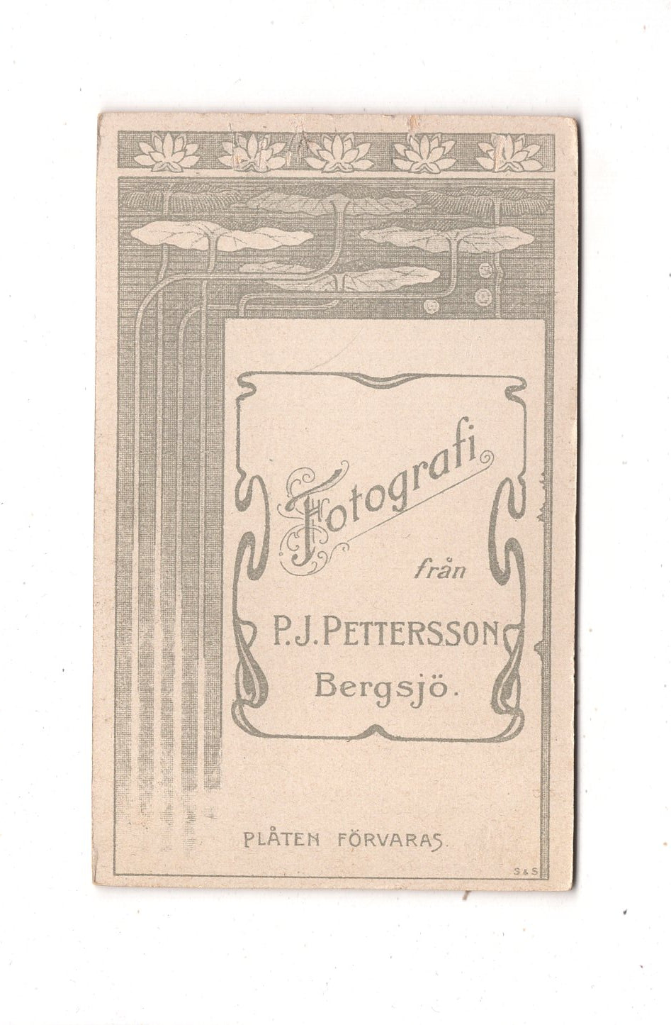 Fotografie Feines Paar - Bergsjö um 1910 / CDV L1-37