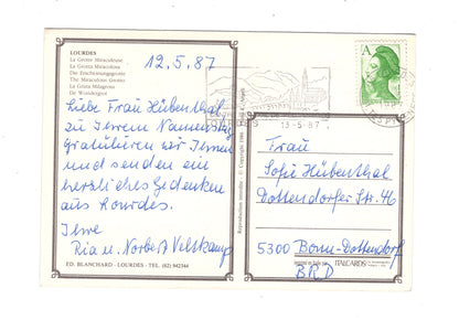 Ansichtskarte Lourdes / La Grotte miraculeuse / Frankreich