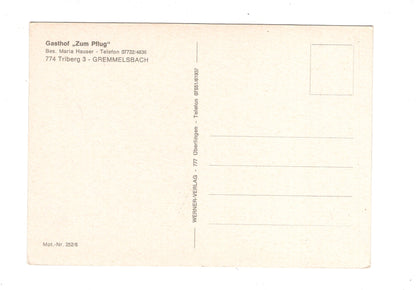 Ansichtskarte Gasthof zum Pflug / Triberg 3 - Gremmelsbach / G1-69
