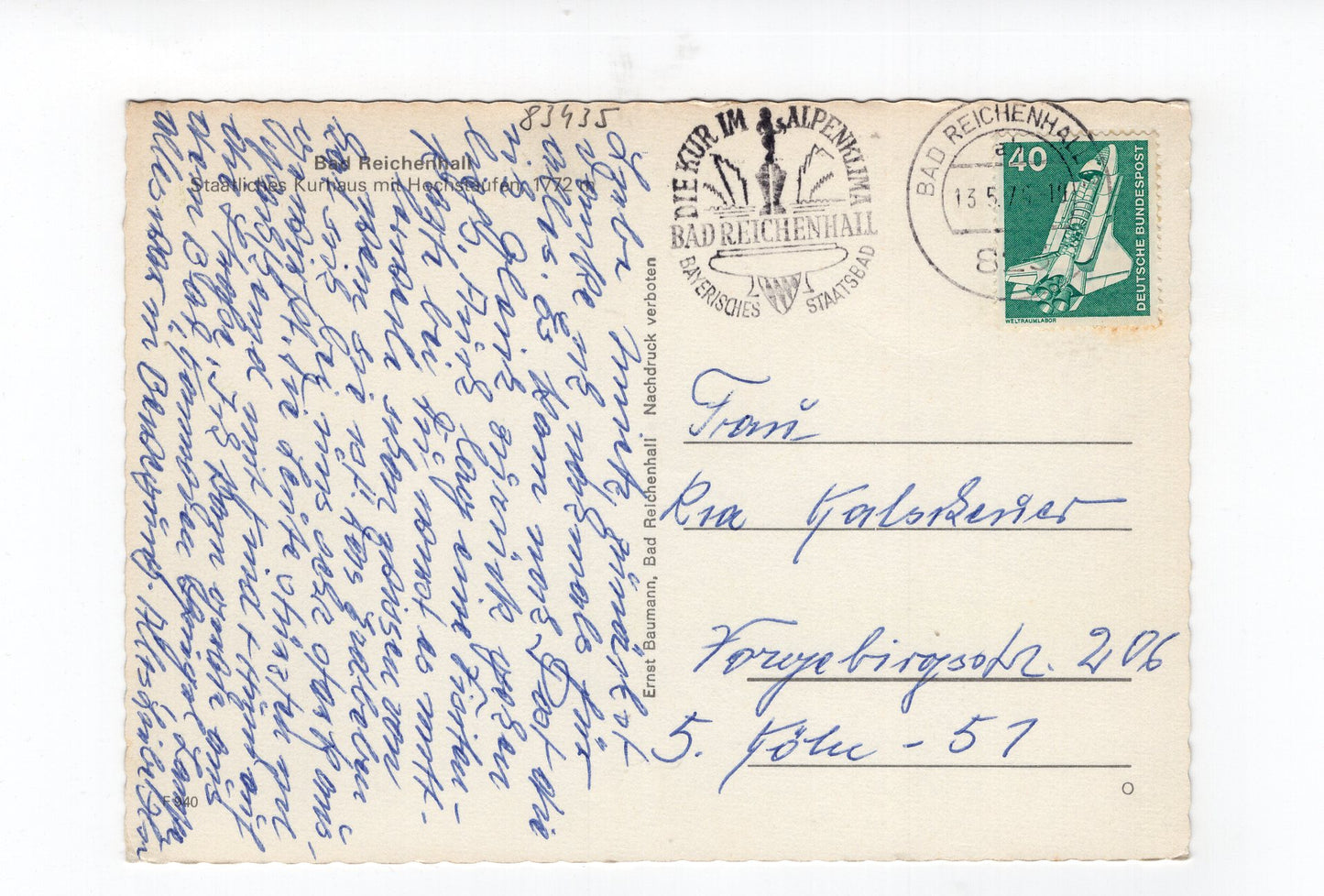 Ansichtskarte Bad Reichenhall / Staatliches Kurhaus