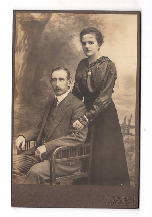 Fotografie Feines Paar - Hamburg 1910er / CAB X-26