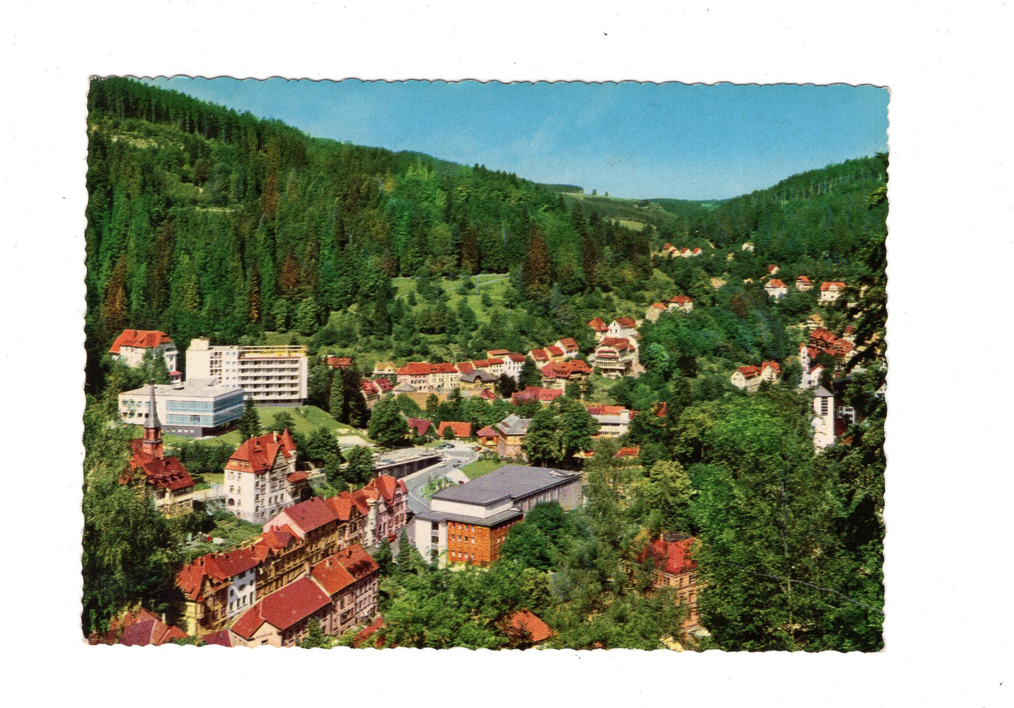 Ansichtskarte Triberg im Schwarzwald / Hotel Badener Hof und Kurhaus / G1-69