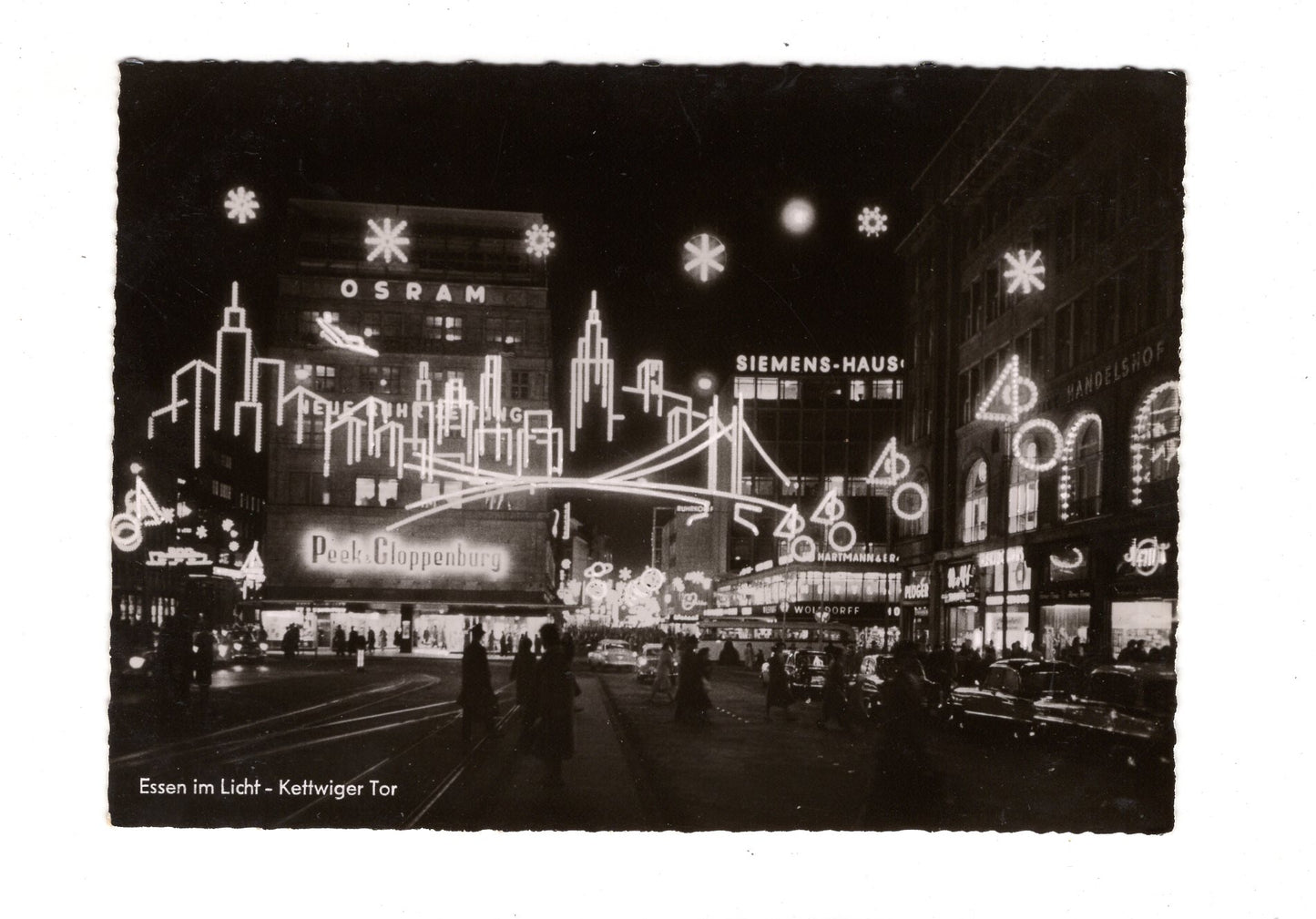 Ansichtskarte Essen im Licht / Kettwiger Tor / I1-64