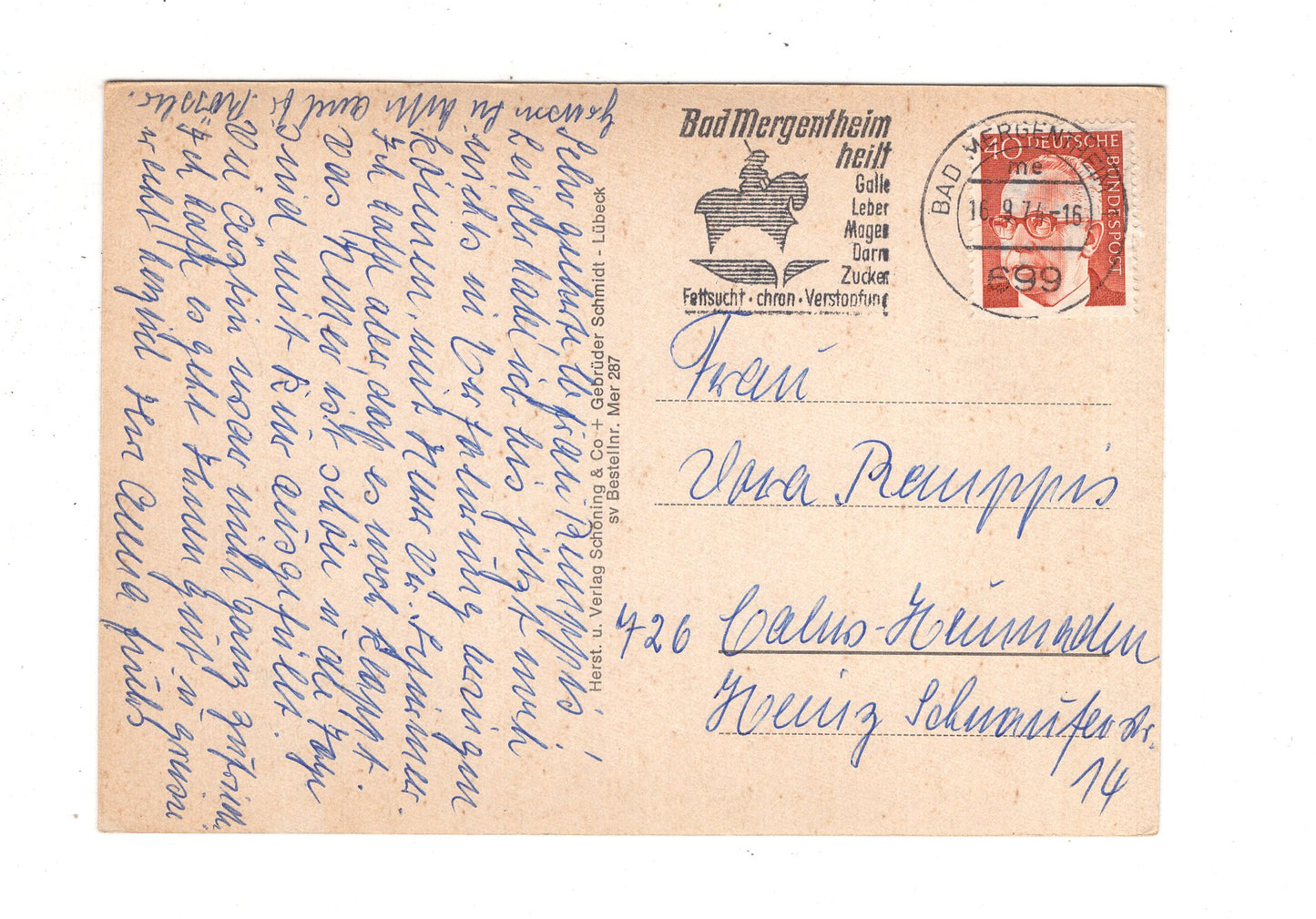 Ansichtskarte Bad Mergentheim / Sanatorium Dr. Vötisch / J1-60