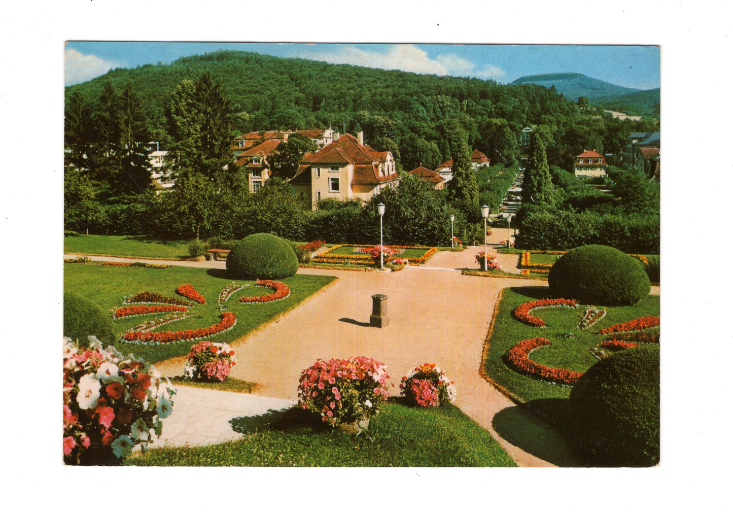 Ansichtskarte Bad Brückenau / Kurpark - Am Fürstenhof