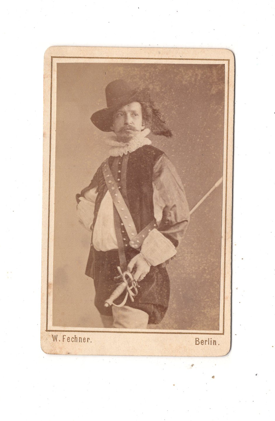 Fotografie Feiner Herr / Schauspieler - Berlin 1870er