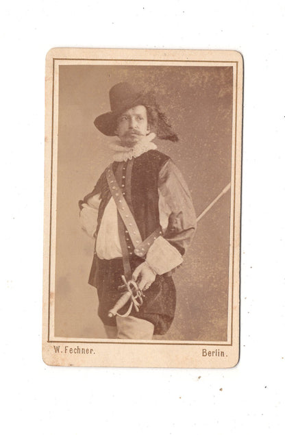 Fotografie Feiner Herr / Schauspieler - Berlin 1870er