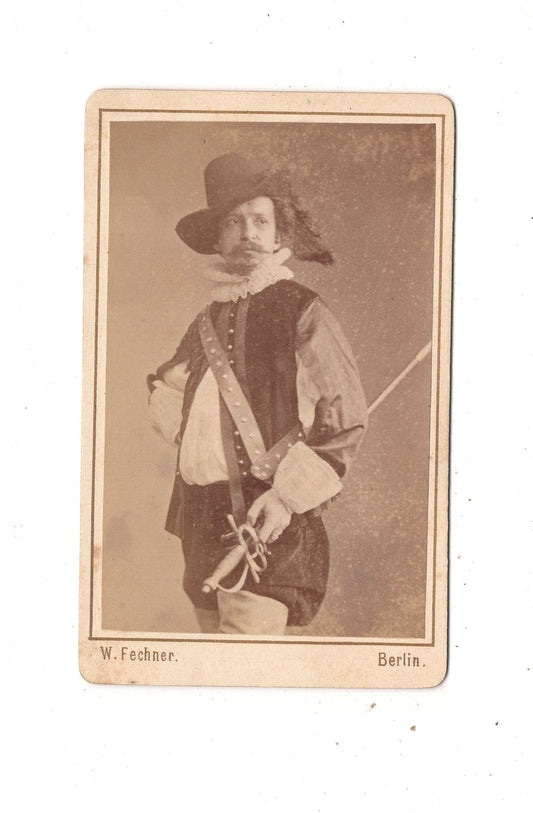 Fotografie Feiner Herr / Schauspieler - Berlin 1870er