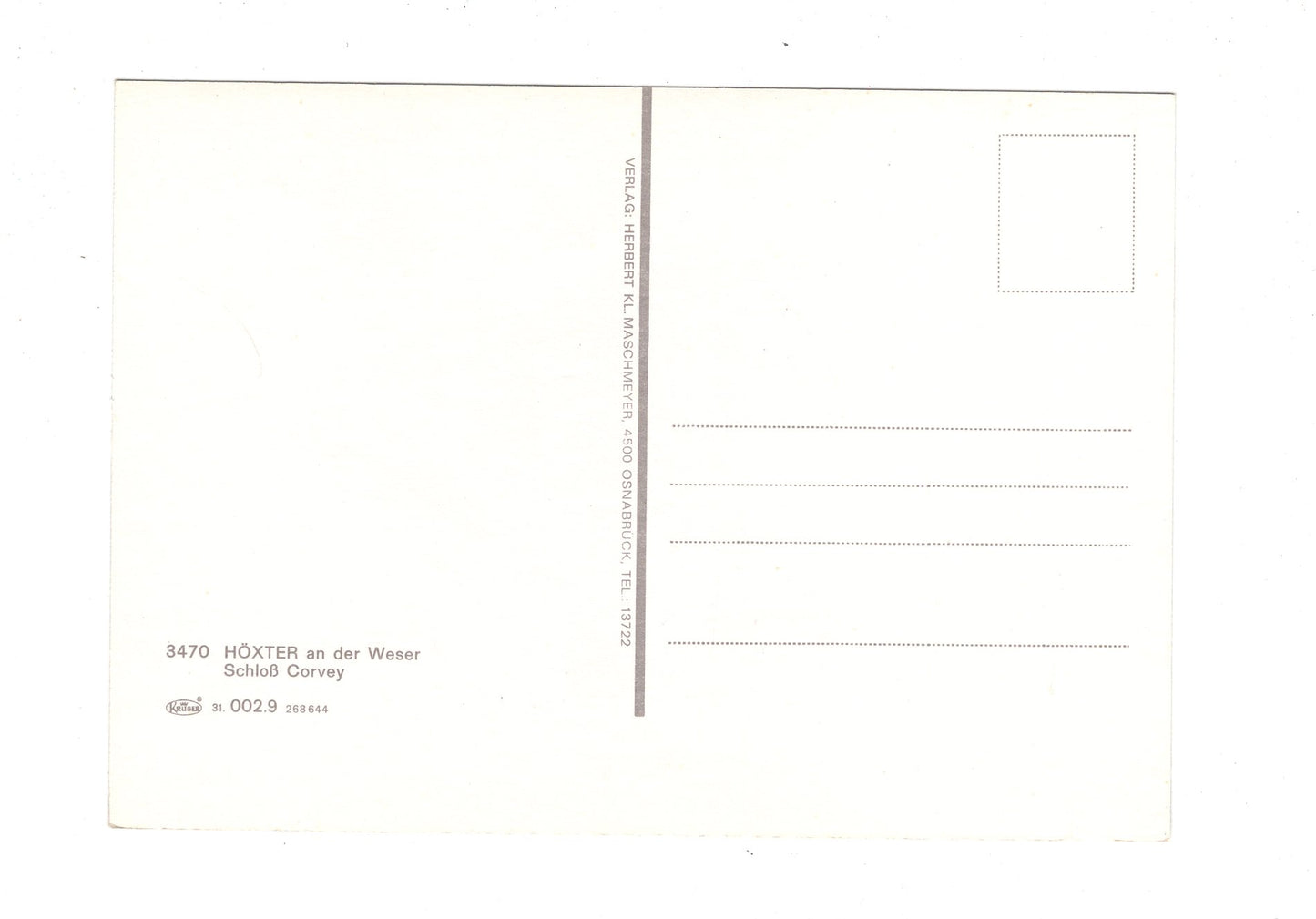 Ansichtskarte Höxter an der Weser / Schloss Corvey / H1-65