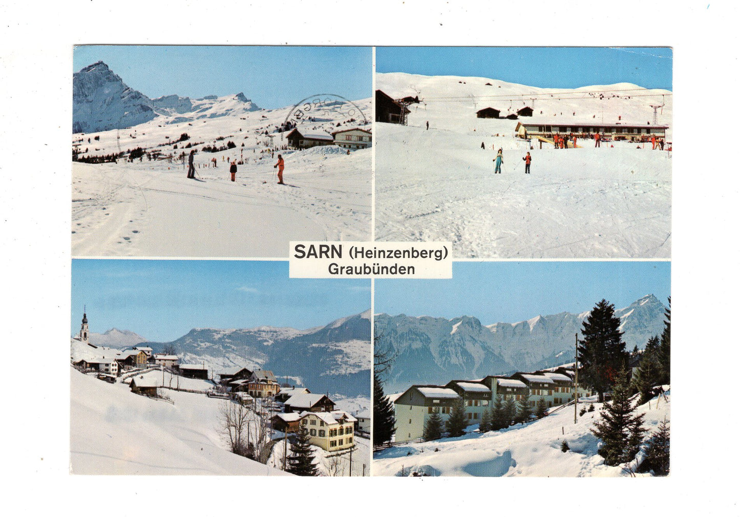 Ansichtskarte Sarn (Heinzenberg) / Graubünden / Schweiz