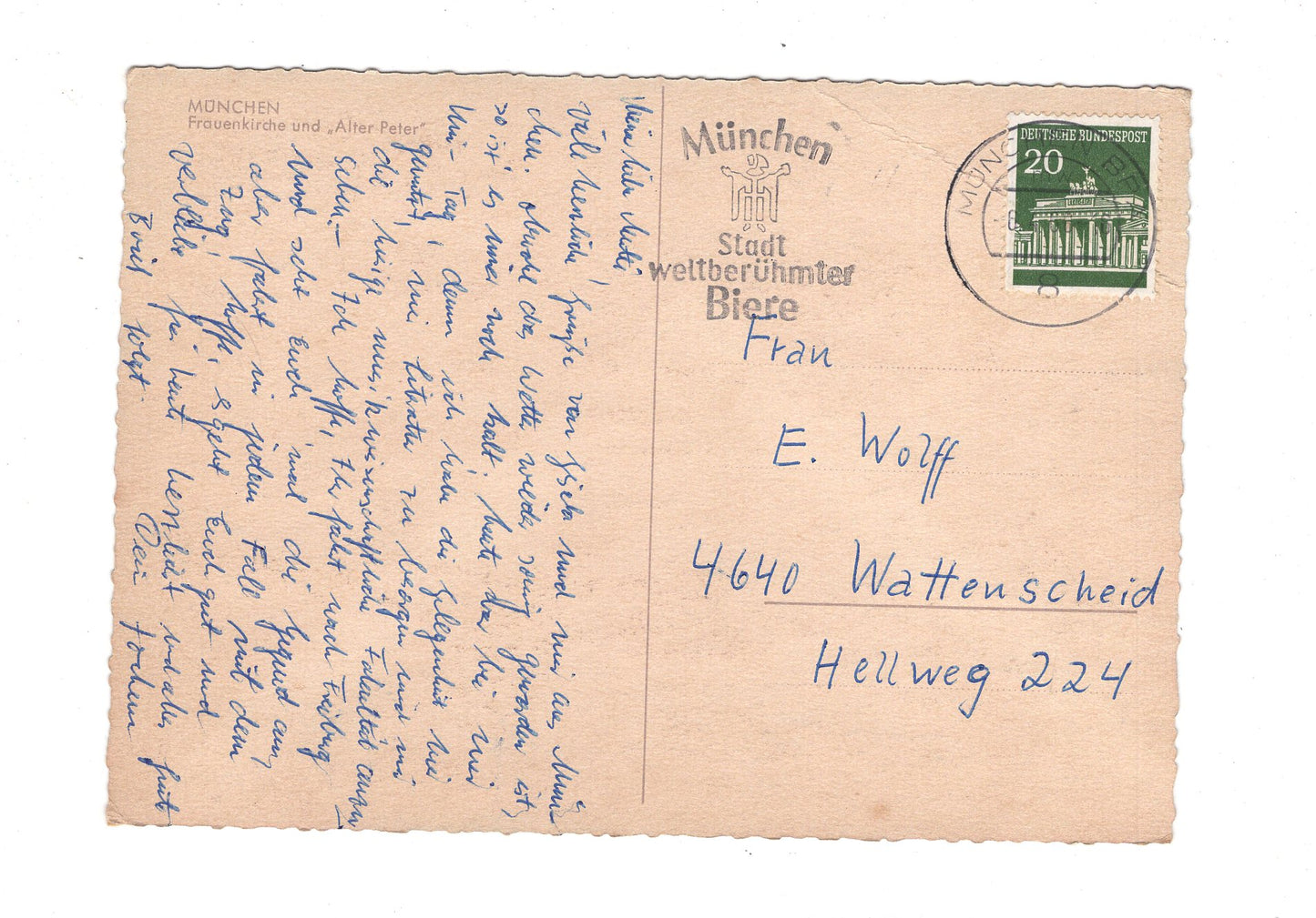 Ansichtskarte München / Frauenkirche und Alter Peter / G1-52